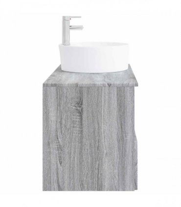 vidaXL Bathroom Cabinet Set 2 pcs Grey Sonoma 79.5 x 44.5 x 82 cm
