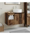 vidaXL Bathroom Cabinet Set 2 pcs Old Wood 79.5 x 44.5 x 82 cm