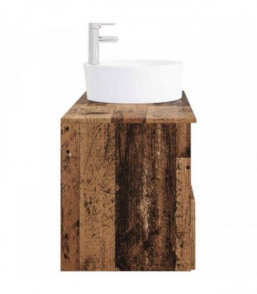vidaXL Bathroom Cabinet Set 2 pcs Old Wood 79.5 x 44.5 x 82 cm