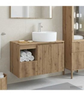 vidaXL Bathroom Cabinet Set 2 pcs Artisan Oak 79.5 x 44.5 x 82 cm