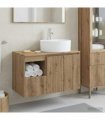 vidaXL Bathroom Cabinet Set 2 pcs Artisan Oak 79.5 x 44.5 x 82 cm