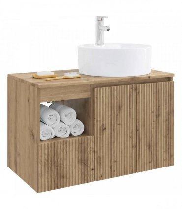 vidaXL Bathroom Cabinet Set 2 pcs Artisan Oak 79.5 x 44.5 x 82 cm
