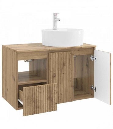 vidaXL Bathroom Cabinet Set 2 pcs Artisan Oak 79.5 x 44.5 x 82 cm