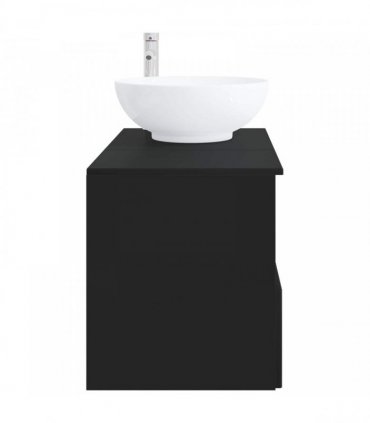 vidaXL Bathroom Cabinet Set 2 pcs Black 79.5 x 44.5 x 80 cm