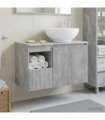 vidaXL Bathroom Cabinet Set 2 pcs Concrete Grey 79.5 x 44.5 x 80 cm