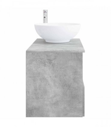 vidaXL Bathroom Cabinet Set 2 pcs Concrete Grey 79.5 x 44.5 x 80 cm