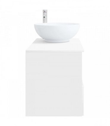 vidaXL Bathroom Cabinet Set 2 pcs High Gloss White 79.5 x 44.5 x 80 cm