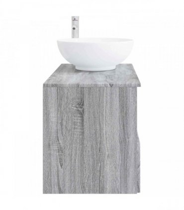 vidaXL Bathroom Cabinet Set 2 pcs Grey Sonoma 79.5 x 44.5 x 80 cm