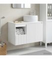 vidaXL Bathroom Cabinet Set 2 pcs White 79.5 x 44.5 x 80 cm