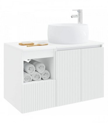 vidaXL Bathroom Cabinet Set 2 pcs White 79.5 x 44.5 x 80 cm