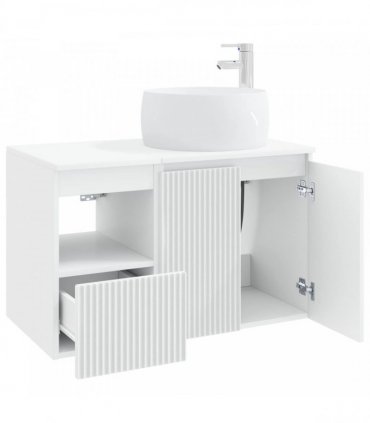 vidaXL Bathroom Cabinet Set 2 pcs White 79.5 x 44.5 x 80 cm