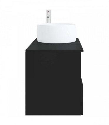 vidaXL Bathroom Cabinet Set 2 pcs Black 79.5 x 44.5 x 80 cm