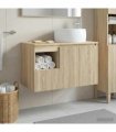 vidaXL Bathroom Cabinet Set 2 pcs Sonoma Oak 79.5 x 44.5 x 80 cm