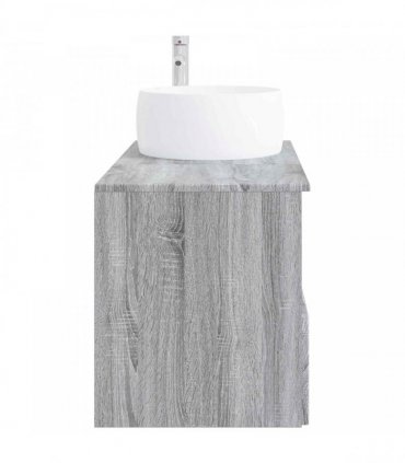 vidaXL Bathroom Cabinet Set 2 pcs Grey Sonoma 79.5 x 44.5 x 80 cm