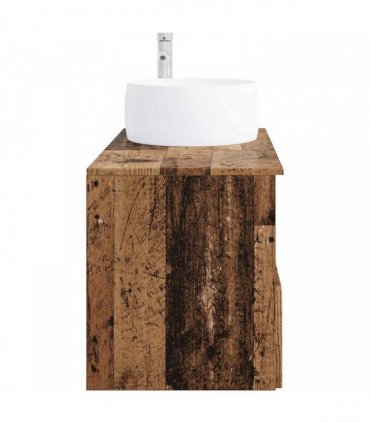 vidaXL Bathroom Cabinet Set 2 pcs Old Wood 79.5 x 44.5 x 80 cm