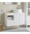 vidaXL Bathroom Cabinet Set 2 pcs White 79.5 x 44.5 x 80 cm