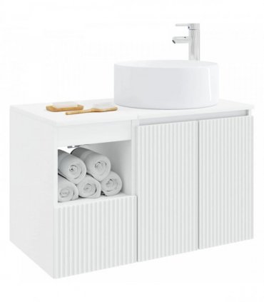 vidaXL Bathroom Cabinet Set 2 pcs White 79.5 x 44.5 x 80 cm