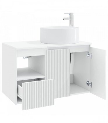 vidaXL Bathroom Cabinet Set 2 pcs White 79.5 x 44.5 x 80 cm
