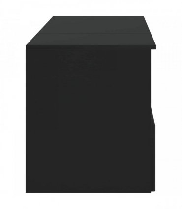 vidaXL Bathroom Cabinet Set 2 pcs Black 92.5 x 44.5 x 50 cm