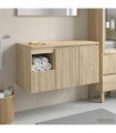 vidaXL Bathroom Cabinet Set 2 pcs Sonoma Oak 92.5 x 44.5 x 50 cm