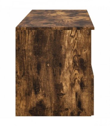vidaXL Bathroom Cabinet Set 2 pcs Smoked Oak 92.5 x 44.5 x 50 cm