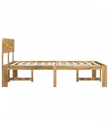 vidaXL Double Bed Frame with Headboard ROSTOCK White 180 x 200 cm