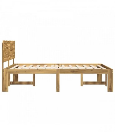 vidaXL Double Bed Frame with Headboard ROSTOCK White 180 x 200 cm