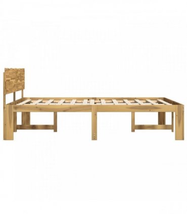 vidaXL Double Bed Frame with Headboard ROSTOCK White 200 x 200 cm