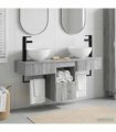 vidaXL Bathroom Cabinet Set 3 pcs Grey Sonoma 115 x 35 x 80 cm