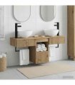 vidaXL Bathroom Cabinet Set 3 pcs Artisan Oak 115 x 35 x 80 cm