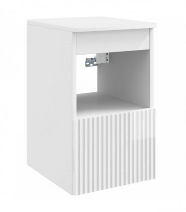 vidaXL Bathroom Cabinet Set 3 pcs High Gloss White 40 x 41 x 56 cm
