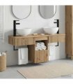 vidaXL Bathroom Cabinet Set 3 pcs Artisan Oak 40 x 41 x 56 cm