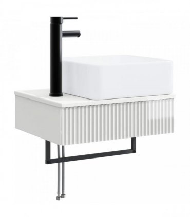 vidaXL Bathroom Cabinet Set 3 pcs High Gloss White 130 x 41 x 80 cm