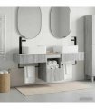 vidaXL Bathroom Cabinet Set 3 pcs Grey Sonoma 130 x 41 x 80 cm