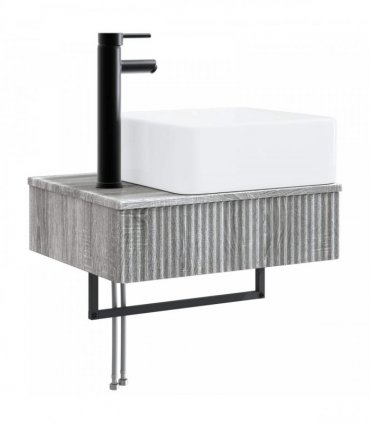 vidaXL Bathroom Cabinet Set 3 pcs Grey Sonoma 130 x 41 x 80 cm