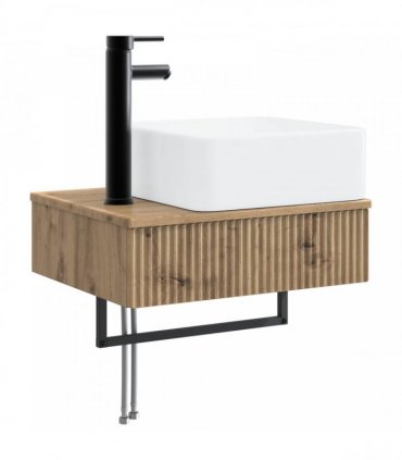 vidaXL Bathroom Cabinet Set 3 pcs Artisan Oak 130 x 41 x 80 cm