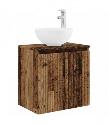 vidaXL Wall-mounted Bathroom Cabinet Set 3 pcs Old Wood