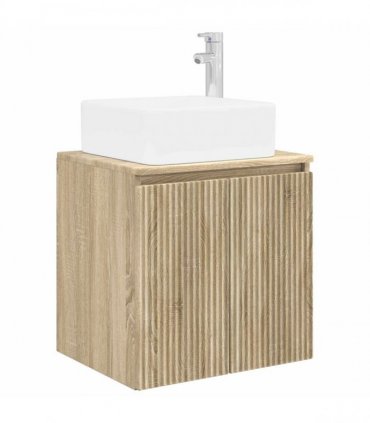vidaXL Bathroom Cabinet Set 3 pcs Sonoma Oak 129 x 41 x 80 cm