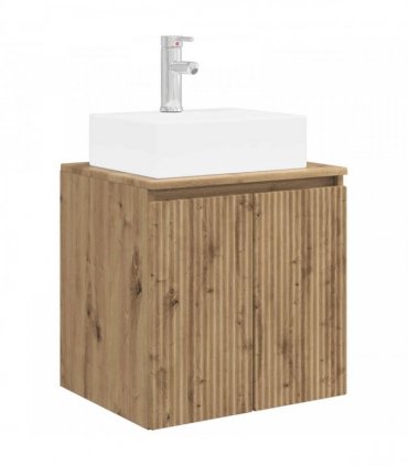 vidaXL Bathroom Cabinet Set 3 pcs Artisan Oak 129 x 41 x 79.5 cm