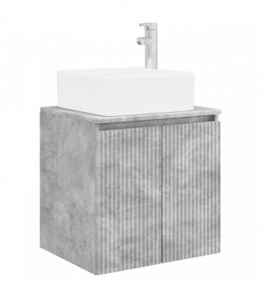vidaXL Bathroom Cabinet Set 3 pcs Concrete Grey 135 x 35 x 80 cm
