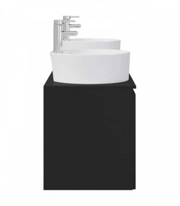 vidaXL Bathroom Cabinet Set 3 pcs Black 161.5 x 44.5 x 82 cm