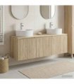 vidaXL Bathroom Cabinet Set 3 pcs Sonoma Oak 161.5 x 44.5 x 82 cm