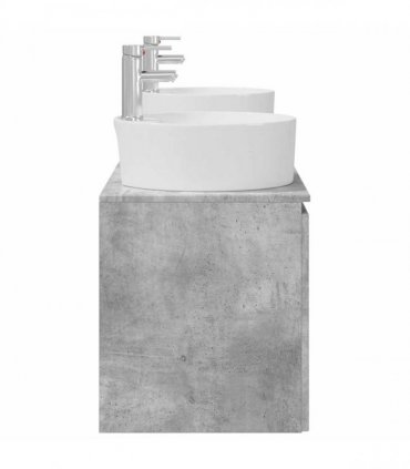 vidaXL Bathroom Cabinet Set 3 pcs Concrete Grey 161.5 x 44.5 x 82 cm
