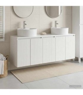 vidaXL Bathroom Cabinet Set 3 pcs High Gloss White