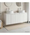 vidaXL Bathroom Cabinet Set 3 pcs High Gloss White