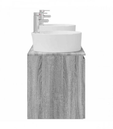 vidaXL Bathroom Cabinet Set 3 pcs Grey Sonoma 161.5 x 44.5 x 82 cm