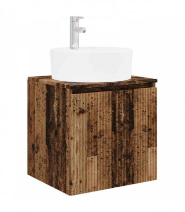 vidaXL Bathroom Cabinet Set 3 pcs Old Wood 161.5 x 44.5 x 82 cm