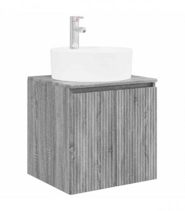 vidaXL Wall-mounted Bathroom Cabinet Set 3 pcs Grey Sonoma