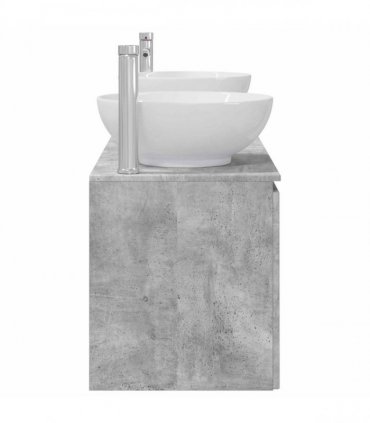 vidaXL Bathroom Cabinet Set 3 pcs Concrete Grey 161.5 x 44.5 x 80 cm