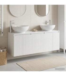 vidaXL Bathroom Cabinet Set 3 pcs High Gloss White